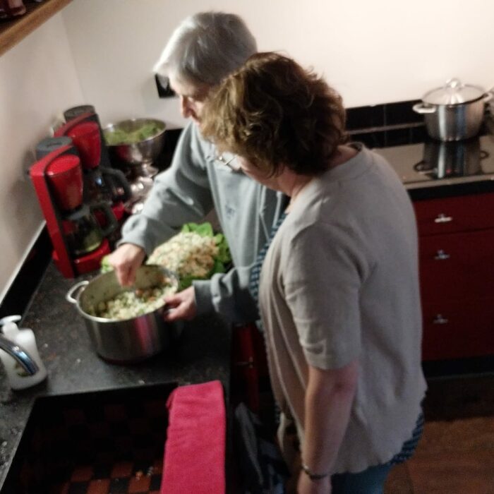 Voorbereidingen voor het eten